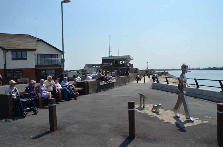 Explore around and beyond Poulton, Knott End cafe and coastguard building