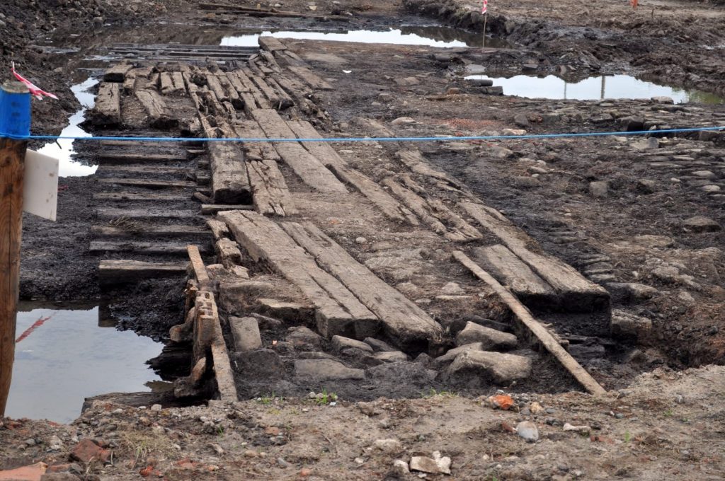 Railway lines uncovered in Poulton